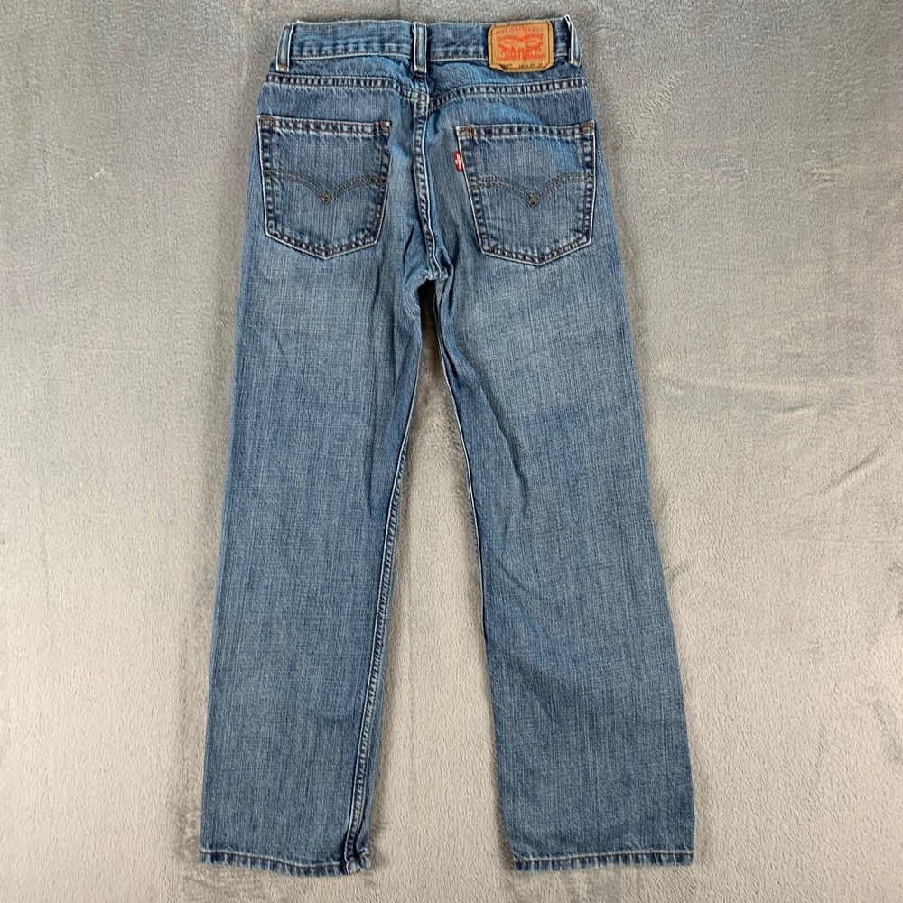Levi's 550 Relaxed Jeans Boys 12 Slim Blue Medium Wash‎ Cotton Denim 5550-951 - Picture 3 of 9